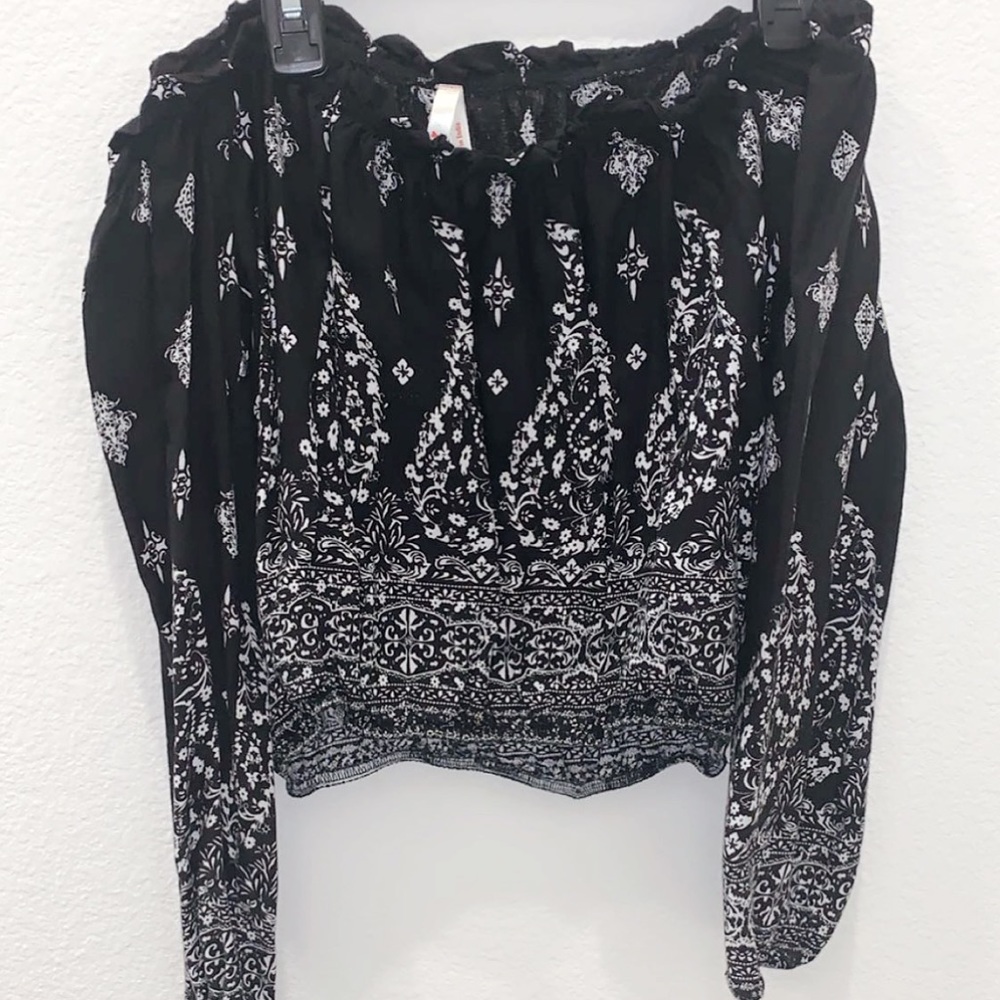 Off the shoulder crop top